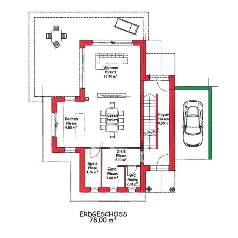 Plan Erdgeschoss