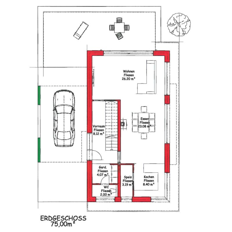 Erdgeschoss Plan